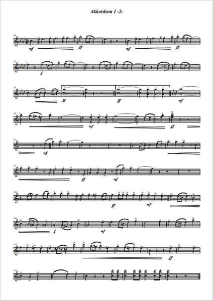 Jubileu, Anacleto de Medeiros, Gottfried Hummel, Akkordeonorchester, Marsch, Brazilian March, mittelschwer, Akkordeon Noten