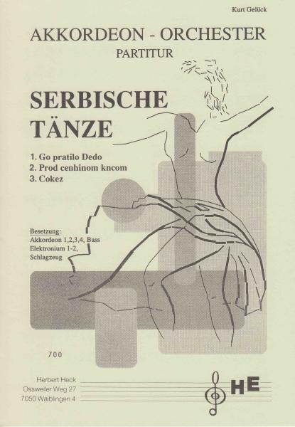 Serbische Tänze, Akkordeon-Orchester, Originalkomposition, Mittelstufe, Wertungsstück, Kurt Gelück, mittelschwer, Wettbewerbsliteratur, Originalmusik, Akkordeon Noten