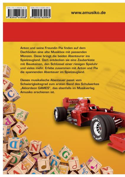 Anton & Pia - Im Spielzeugland, Musikheft für Kinder, Musiknoten für Kinder, Akkordeon-Solo, Spielheft, leicht, Akkordeonspielheft, Kinder musizieren, Akkordeonnoten für Kinder, Akkordeonschüler, Musikschüler