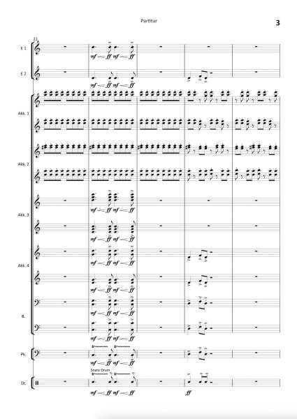 Adam's Loops, Ian Watson, Akkordeon-Orchester, Auftragskomposition, inspiriert durch John Adams, 18. Eidgenössische Akkordeon Musikfest, Höchststufe, schwer, Wertungsstück, Wettbewerbsliteratur, Originalkompostion, Originalmusik, Akkordeon Noten, Notenbei