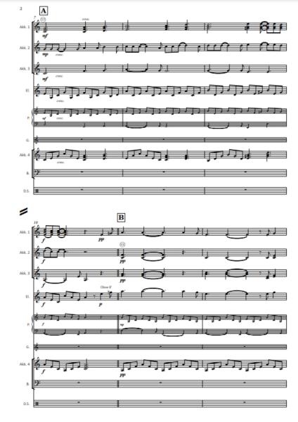 Hallelujah, Leonard Cohen, Marcus Matuszewski, Oliver Kruck, Akkordeon-Orchester, ​Konzerthighlight, Ohrwurm, Gänsehautnummer, Kirchenkonzert, Filmmusik, Soundtrack, mittelschwer, Akkordeon Noten, Megahit, Probeseite