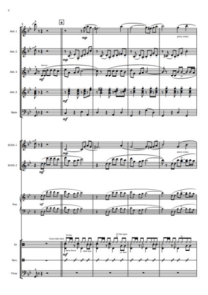 Historia de un Amor, Carlos Eleta Almarán, Alexander Balz, Akkordeon-Orchester, Bolero, Kuba, verlorene Liebe, flexible Besetzung, mittelschwer, Akkordeon Noten, Beispielseite