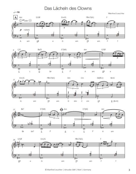Manfred Leuchter, Akkordeon Songbook, Martina Kluge, Akkordeon-Solo, Standardbass MII, Spielheft, Soloband, Hommage, mittelschwer, Akkordeon Noten, Notenbeispiel