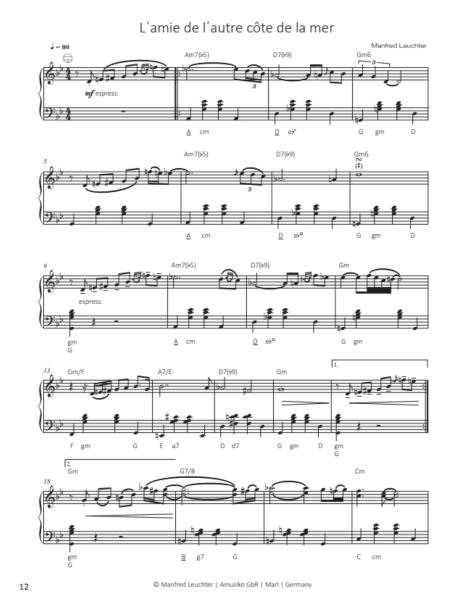 Manfred Leuchter, Akkordeon Songbook, Martina Kluge, Akkordeon-Solo, Standardbass MII, Spielheft, Soloband, Hommage, mittelschwer, Akkordeon Noten, Ansichtsseite