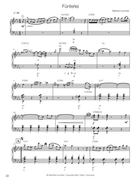 Manfred Leuchter, Akkordeon Songbook, Martina Kluge, Akkordeon-Solo, Standardbass MII, Spielheft, Soloband, Hommage, mittelschwer, Akkordeon Noten, Blick in die Noten