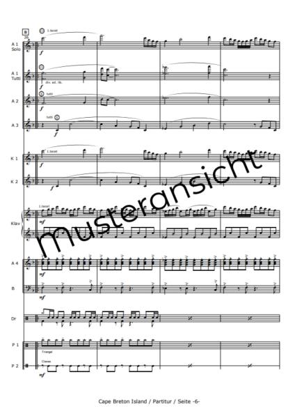 Cape Breton Island - Canadian Impressions, Rudi Braun, Akkordeon-Orchester, Landschaftsbeschreibung, Kanada, Klangvielfalt, mittelschwer-schwer, Konzertstück, Wertungsstück, Akkordeon Noten, Notenbeispiel