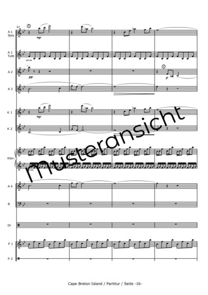 Cape Breton Island - Canadian Impressions, Rudi Braun, Akkordeon-Orchester, Landschaftsbeschreibung, Kanada, Klangvielfalt, mittelschwer-schwer, Konzertstück, Wertungsstück, Akkordeon Noten, Ansichtsseite