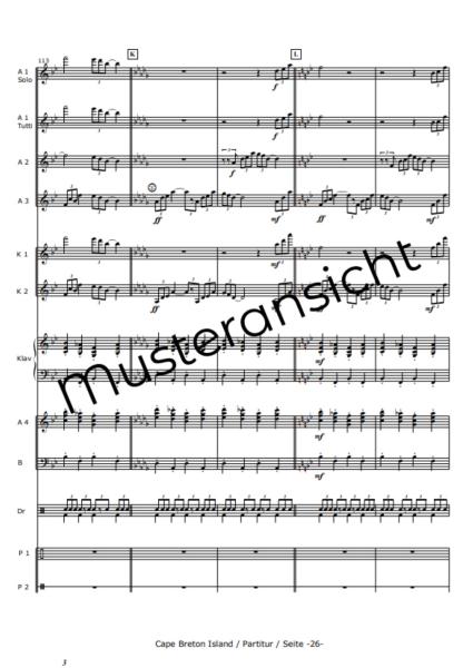 Cape Breton Island - Canadian Impressions, Rudi Braun, Akkordeon-Orchester, Landschaftsbeschreibung, Kanada, Klangvielfalt, mittelschwer-schwer, Konzertstück, Wertungsstück, Akkordeon Noten, Notenbeispiel