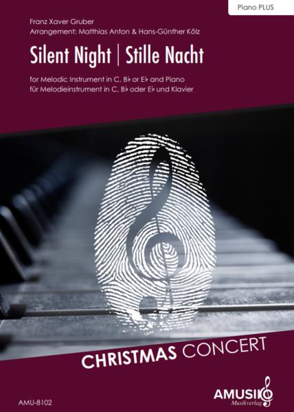 Silent Night | Stille Nacht, Franz Xaver Gruber, Hans-Günther Kölz, Matthias Anton, Klavier und Melodieinstrument, mittelschwer, Weihnachten, Weihnachtslied, Piano plus, Kammermusik, Kammermusik-Duo, Duo, Duett, Klavier Noten, Cover
