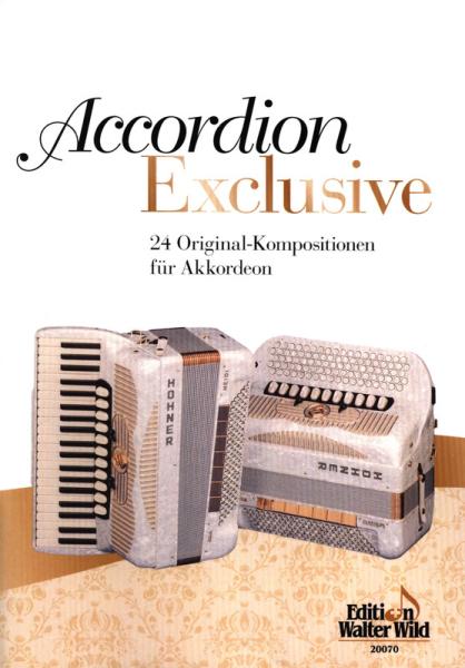 Accordion Exclusive, Akkordeon-Duo, Standardbass MII, Akkordeon-Solo, Spielheft, Duoband, verschiedenste Stilrichtung, Rock Ballade, Jazz-Waltz, Foxtrott, Mazurka, Ländler, Schottisch, Schnellpolka, Valse Musette, Walzer, Samba, Originalkompositionen, Ori