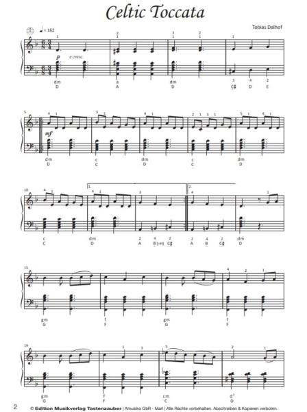 Accordion Fantasy 1, Tobias Dalhof, Akkordeon-Solo, Standardbass MII, Spielheft, Soloband, Vorspiel, Konzert, Wettbewerb, Akkordeonunterricht, leicht-mittelschwer, Akkordeon Noten, Probeseiten