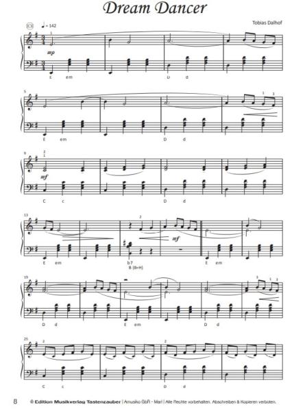 Accordion Fantasy 1, Tobias Dalhof, Akkordeon-Solo, Standardbass MII, Spielheft, Soloband, Vorspiel, Konzert, Wettbewerb, Akkordeonunterricht, leicht-mittelschwer, Akkordeon Noten, Einblick in die Noten