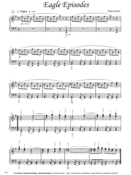 Accordion Fantasy 1, Tobias Dalhof, Akkordeon-Solo, Standardbass MII, Spielheft, Soloband, Vorspiel, Konzert, Wettbewerb, Akkordeonunterricht, leicht-mittelschwer, Akkordeon Noten