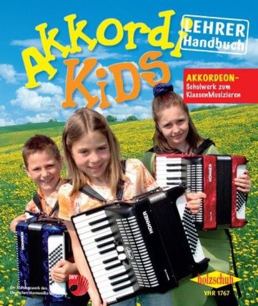 AkkordiKids 1 Lehrerhandbuch, Sabine Kölz, Handbuch zur Akkordeonschule, ​Klassenmusizieren, musizieren in der Gruppe, 30 Stundebilder, Akkordeon spielen lernen, Grundschule, Kinder, Anfänger, erste Schritte auf dem Akkordeon