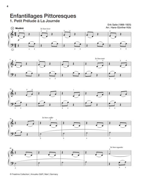 Freetime Collection, Hans-Günther Kölz, Spielheft für Akkordeon-Solo mit Melodiebass (MIII), C-Griff, Umsteiger, leicht-mittelschwer, linke Hand, Fingersätze, inkl. Online-Audio, Sarah Gimbel, Soloband, Akkordeon Noten, Notenbeispiel