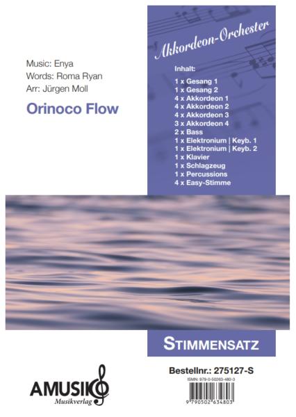 Orinoco Flow, Enya, Roma Ryan, Jürgen Moll, Akkordeon-Orchester, mittelschwer, mit Easy-Stimme, Unterhaltungskonzert, Megahit, Akkordeon Noten, Stimmensatzdeckblatt