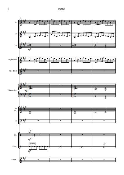 Celtic Fire, Hans-Günther Kölz, Akkordeon-Orchester, Irish Folk, mittelschwer-schwer, Originalkomposition, Originalmusik, Irland, Akkordeon Noten, Notenbeispiel