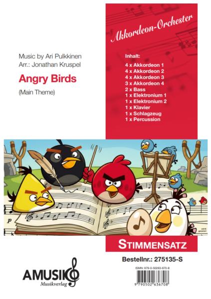Angry Birds (Main Theme), Ari Pulkkinen, Jonathan Kruspel, Akkordeon-Orchester, Soundtrack, Titelmelodie, witzig, Zugabennummer, mittelschwer, Akkordeon Noten, Stimmensatzdeckblatt