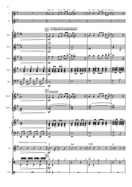Roland Kaiser in Concert, Alexander Balz, Akkordeon-Orchester, Medley, Potpourri, Megahits, mittelschwer, inkl. Gesangsstimmen (Solo und Chor), Konzert-Highlight, Akkordeon Noten, Beispielseite