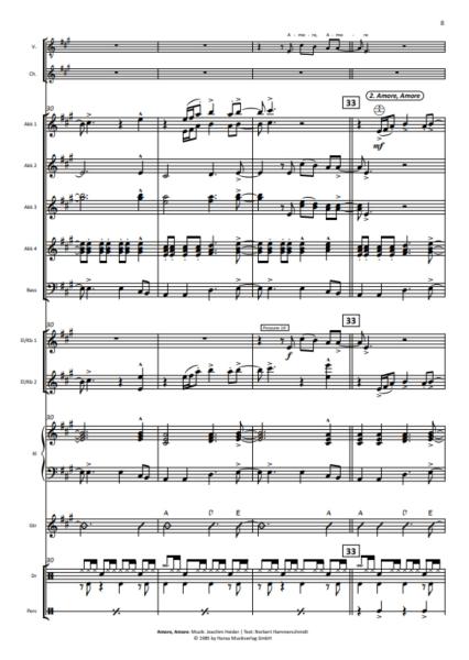 Roland Kaiser in Concert, Alexander Balz, Akkordeon-Orchester, Medley, Potpourri, Megahits, mittelschwer, inkl. Gesangsstimmen (Solo und Chor), Konzert-Highlight, Akkordeon Noten, Notenbeispiel
