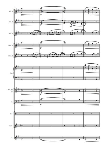 Angels, Robbie Williams, Guy Chambers, Jürgen Moll, Akkordeon-Orchester, Ballade, Megahit, Welthit, Gänsehaut, leicht-mittelschwer, mit Easy-Stimme, Akkordeon Noten, Notenbeispiel