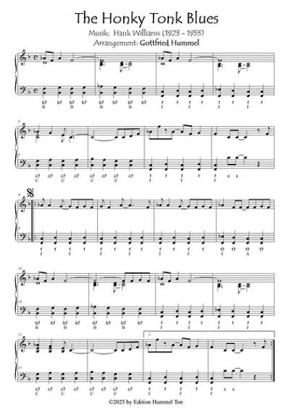 Back to the Country Roads, Gottfried Hummel, Akkordeon-Solo, Standardbass MII, Klavier, Keyboard, Spielheft, Soloband, Tophits, Evergreens, Countrymusic, leicht-mittelschwer, Akkordeon Noten, Probeseite