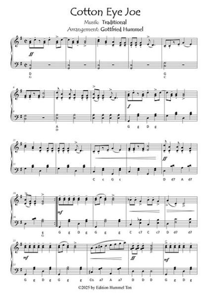 Back to the Country Roads, Gottfried Hummel, Akkordeon-Solo, Standardbass MII, Klavier, Keyboard, Spielheft, Soloband, Tophits, Evergreens, Countrymusic, leicht-mittelschwer, Akkordeon Noten, Beispielseite