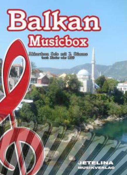 Balkan Musicbox, Gottfried Hummel, Akkordeon Solo, MII, MIII, Klavier, Keyboard, mit 2. Stimme, Spielheft, Soloband, Volksweisen, leicht-mittelschwer, Akkordeon Noten