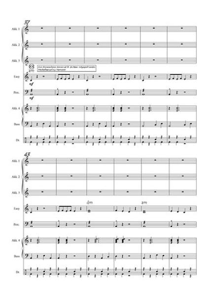 Bella Ciao Flashmob, Blick in die Partitur, Gottfried Hummel, Akkordeonorchester, Showfeeling, Traditional, Partisanenlied, Sommerhit, mittelschwer, Easy-Stimme, Akkordeon Noten
