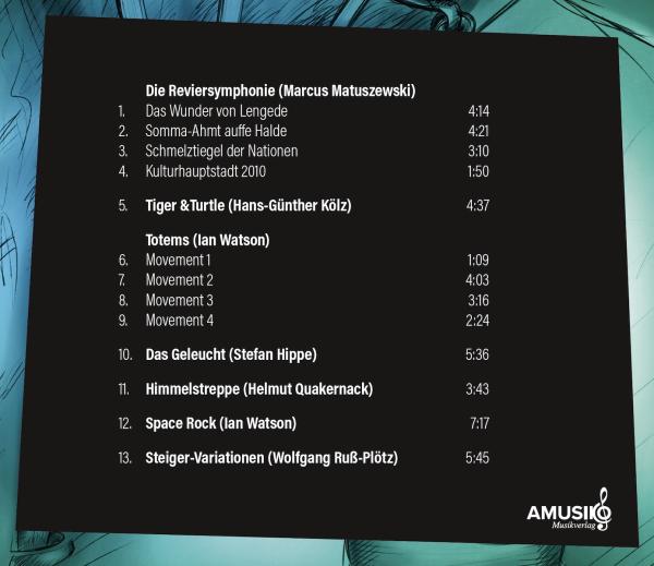 ArtAccA Glück auf! - Musik über "Unter Tage", Tobias Dalhof, Hommage an das Ruhrgebiet, ​Akkordeon-Orchester, Auswahlorchester, Musik-CD, Zechen, Halden, Landmarken, Marcus Matuszewski, Hans-Günther Kölz, Ian Watson, Stefan Hippe, Helmut Quakernack, Wolfg
