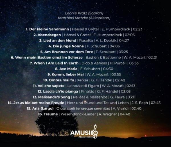 Träume, Leonie Kratz, ​Matthias Matzke, Sopran, Akkordeon MIII