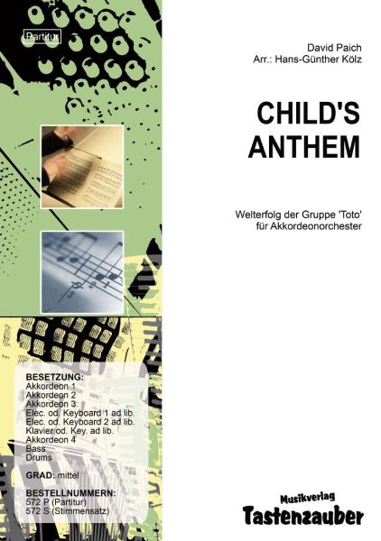 Child's Anthem, David Paich, Hans-Günther Kölz, Akkordeonorchester, mittelschwer, Toto, Akkordeon Noten