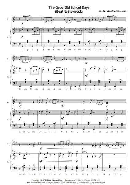 Coole Songs & Crazy Styles, Gottfried Hummel, Akkordeon-Solo, Standardbass MII, Spielheft, Soloband, 2. Stimme ad lib., leicht-mittelschwer, Akkordeon Noten, Originalmusik, Probeseite