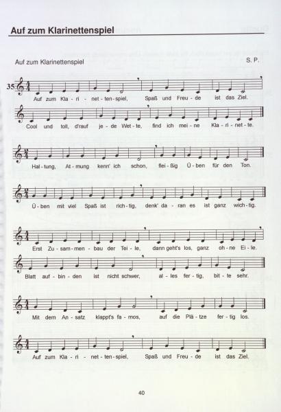 Die D1-Schule für Klarinette, Siegfried Pfeifer, Schulwerk für Klarinette, Klarinettenschule, Lehrwerk, tiefes Register, mittleres Register, Klarinette spielen lernen, Anfänger, Grundlagen, sehr leicht, Klarinetten Noten, Klarinettenunterricht, Beispielse