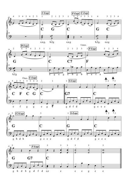 Die Zauberwelt der klassischen Musik, Gottfried Hummel, Klavier-Solo, Piano-Solo, Spielheft, Soloband, klassische Musik, sehr leicht-leicht, Klavieranfänger, Klavier Noten, Piano Noten, Klavier spielen lernen, Notenbeispiel