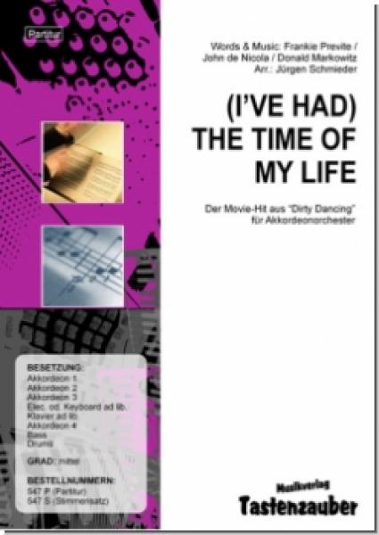 Dirty Dancing: (I've had) The time of my life, Jürgen Schmieder, Akkordeonorchester, Frankie Previte, John de Nicola, Donald Markowitz, Orchesterfassung, mittelschwer, Filmmusik, Soundtrack, Akkordeonmusik, Akkordeon Noten