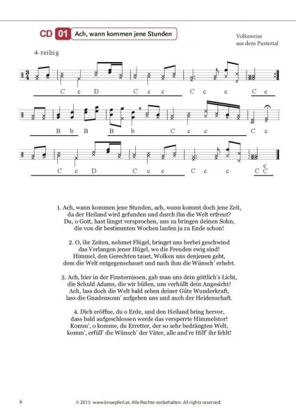 Durch die Advent- und Weihnachtszeit auf der Steirischen Harmonika, Rudolf Ostermann, Steirische Harmonika, Griffschrift, Spielheft, Soloband, Adventslieder, Weihnachtslieder, Weihnachtsnoten, stade Zeit, zum Mitsingen, mittelschwer, ​inkl. Audio-CD, Harm