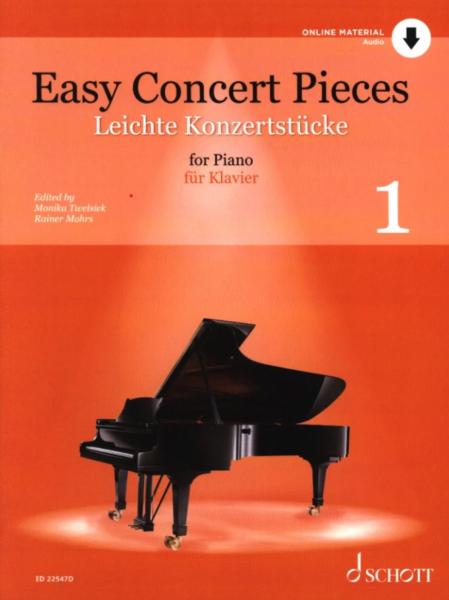 Leichte Konzertstücke für Klavier/Easy Concert Pieces for Piano 1, Monika Twelsiek, Klavier-Solo, Piano-Solo, Spielheft, Soloband, Stücke für Vorspiele und Wettbewerbe, sehr leicht, Anfänger am Klavier, Klavier Noten, Cover