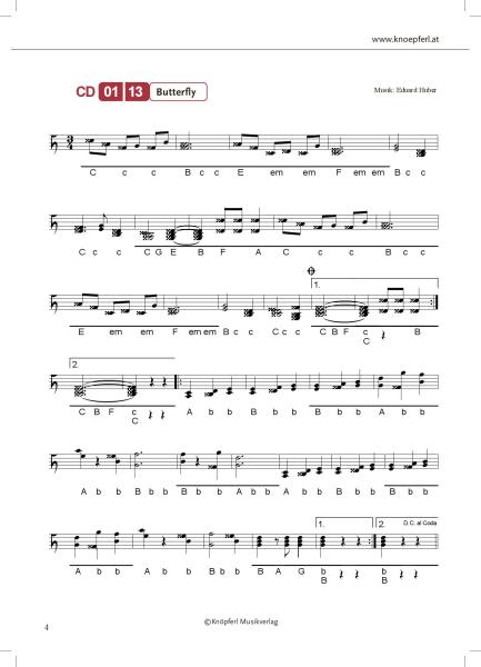 Eine musikalische Reise mit Eduard Huber von Südtirol nach Oberkrain, Steirische Harmonika, Griffschrift, Spielheft, Soloband, 12 Spielstücke, Originalkompositionen, leicht-schwer, ​inkl. Audio-CD, Harmonika Noten, Cover