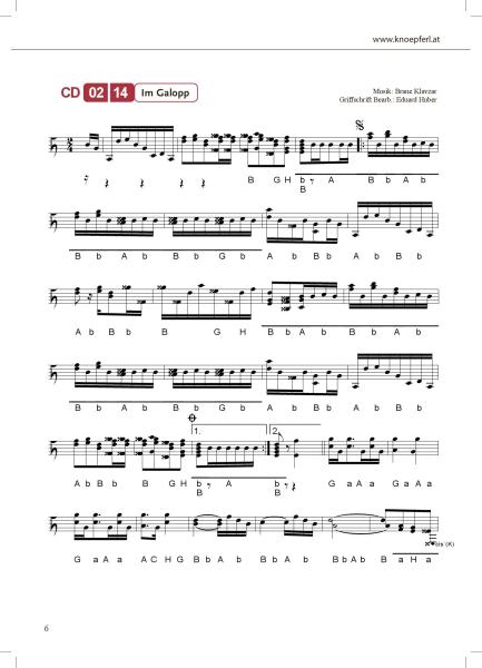 Eine musikalische Reise mit Eduard Huber von Südtirol nach Oberkrain, Steirische Harmonika, Griffschrift, Spielheft, Soloband, 12 Spielstücke, Originalkompositionen, leicht-schwer, ​inkl. Audio-CD, Harmonika Noten, Cover