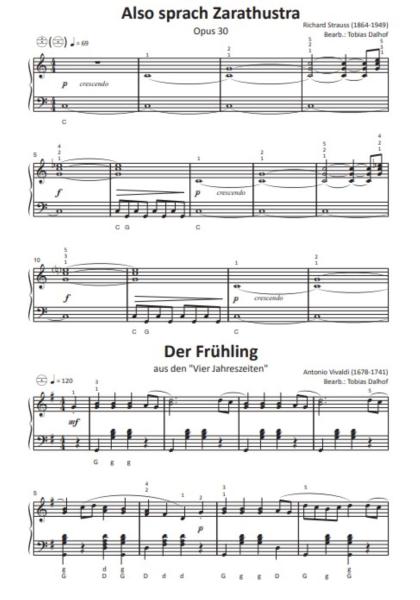 Einfach schöne Klassik, Tobias Dalhof, Akkordeon-Solo, Standardbass MII, Spielheft, Soloband, Vorspiel, Konzert, Akkordeonunterricht, leicht, Anfänger, Wiedereinsteiger, Akkordeon Noten, klassische Werke großer Meister, Probeseite