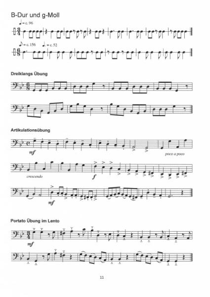 Übungsheft D2 für Tuba in F/Bassposaune, Bernd Nawrat, Blechblasinstrumente, tiefes Blech, Prüfungsvorbereitung, D-Lehrgang, Einzelunterricht, Gruppenunterricht, Spielstücke, Vortragsstücke, leicht, Musiktheorie, praxisorientiert, Posaunen Noten, Tuba Not