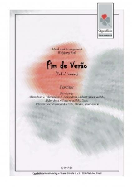 Fim de Verão, Wolfgang Ruß, Bossa Nova, Akkordeonorchester, Originalkomposition, mittelschwer, Akkordeon Noten