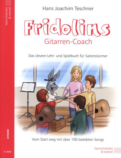 Fridolins Gitarren-Coach, Hans Joachim Teschner, Schulwerk für Gitarre, Lehrwerk, Gitarrenschule, Lehrbuch, Spielbuch, leicht, Gitarre spielen lernen, Gitarrenunterricht, Gitarren Noten, Cover