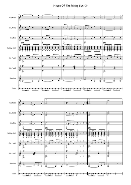 Gitarren-Combo, Thommy Reeg, Gitarren-Band, Gitarren-Combo, spielen in der Gruppe, Spielheft, Evergreens, Topsongs, leicht, Gitarren Noten, einfache Spielstücke, Gitarre spielen lernen, Blick in die Noten