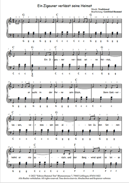 Gute-Laune-Sachen, die gute Laune machen Band 2, Gottfried Hummel, Akkordeon-Solo, Standardbass MII, Stimmungslieder, Spielheft, Soloband, sehr leicht, Akkordeon Noten, Gute Laune Musik, Einblick in die Noten