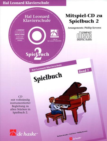 Hal Leonard Klavierschule - Mitspiel-CD zum Spielbuch 2, Barbara Kreader, Fred Kern, Philip Keveren, Mona Rejino, Piano, Klavier, Mitspiel-CD, Begleit-CD, Einstieg ins Klavierspiel, sehr leicht, Klavier spielen lernen
