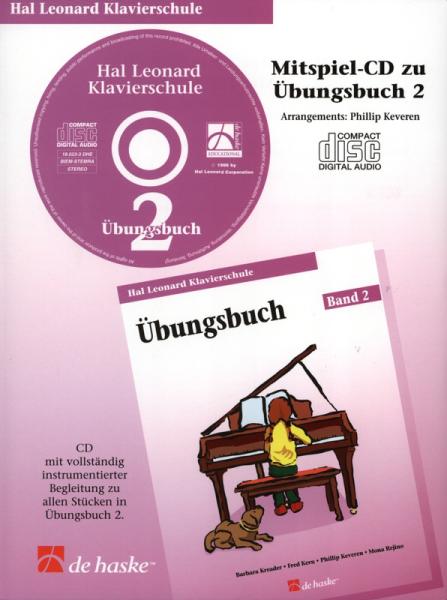 Hal Leonard Klavierschule - Mitspiel-CD zum Übungsbuch 2, Barbara Kreader, Fred Kern, Philip Keveren, Mona Rejino, Piano, Klavier, Mitspiel-CD, Begleit-CD, Einstieg ins Klavierspiel, sehr leicht, Klavier spielen lernen