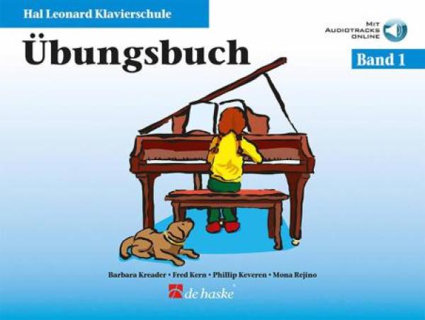 Hal Leonard Klavierschule - Übungsbuch 1, Barbara Kreader, Fred Kern, Philip Keveren, Mona Rejino, Klavier, inkl. Online-Audio, Schulwerk, Lehrwerk, Einstieg ins Klavierspiel, sehr leicht, Klavier spielen lernen, Klavier Noten, Cover