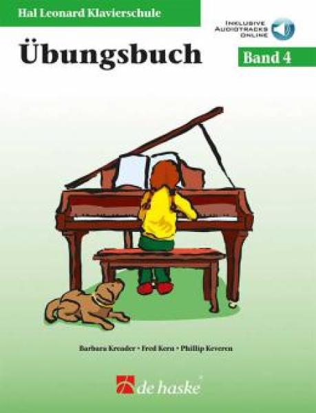 Hal Leonard Klavierschule - Übungsbuch 4, Barbara Kreader, Fred Kern, Philip Keveren, Mona Rejino, Klavier, Online-Audio, Schulwerk, Lehrwerk, Einstieg ins Klavierspiel, sehr leicht, Klavier spielen lernen, Klavier Noten, Cover